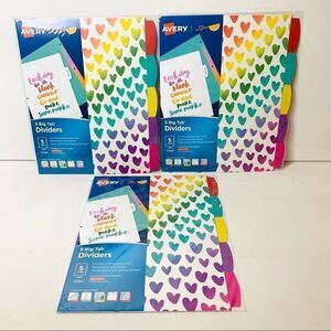 Avery 5 Big Tabs Reversible Fashion Binder Divider